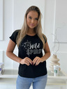 Edoti T-Shirt mit Aufdruck - schwarz