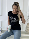 Edoti T-Shirt mit Aufdruck - schwarz
