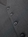 Ombre Clothing Herren graue Anzugsweste mit klassischen Details und Futter