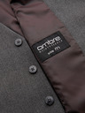 Ombre Clothing Herren graue Anzugsweste mit klassischen Details und Futter