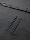 Ombre Clothing Herren graue Anzugsweste mit klassischen Details und Futter