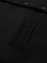 Ombre Clothing Herren schwarze Anzugsweste mit klassischen Details und Futter