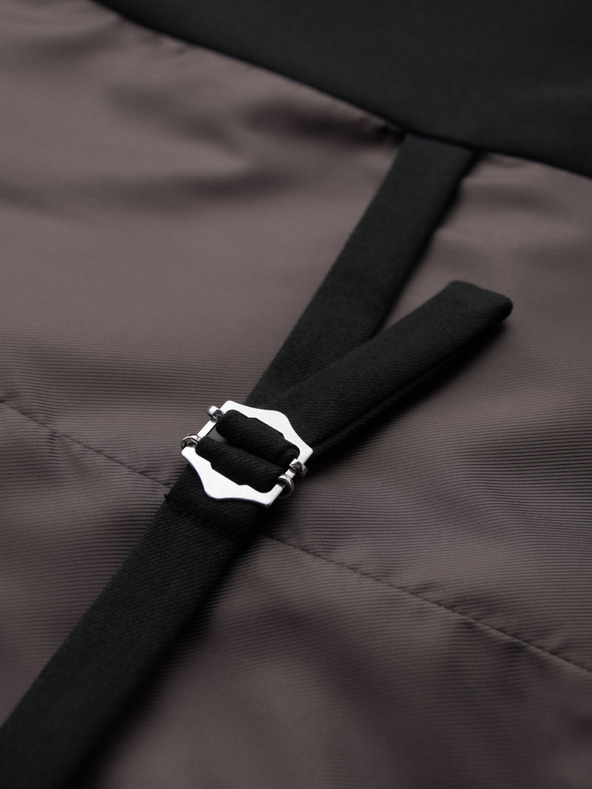 Ombre Clothing Herren schwarze Anzugsweste mit klassischen Details und Futter