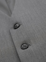 Ombre Clothing Elegante Herren hellgraue Weste SLIM FIT