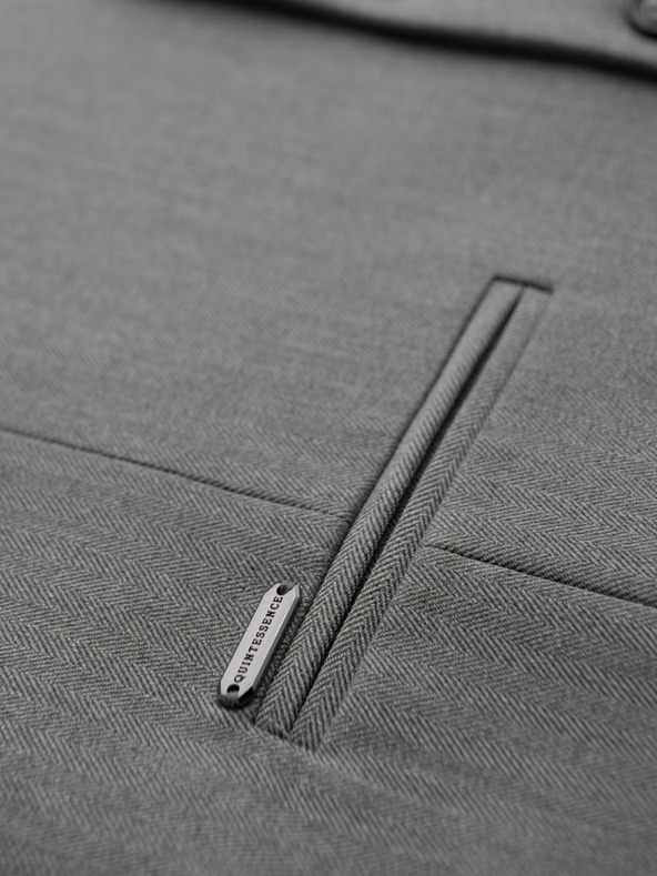 Ombre Clothing Elegante Herren hellgraue Weste SLIM FIT