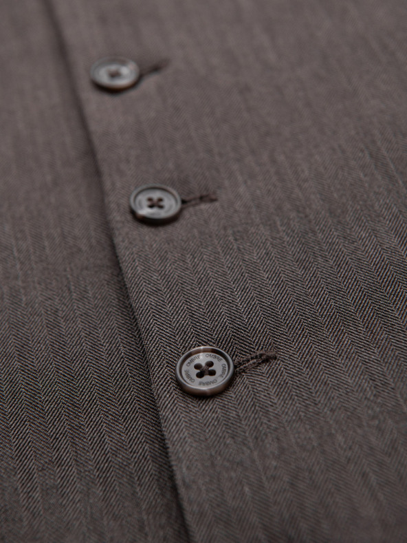 Ombre Clothing Herren graue elegante Weste SLIM FIT