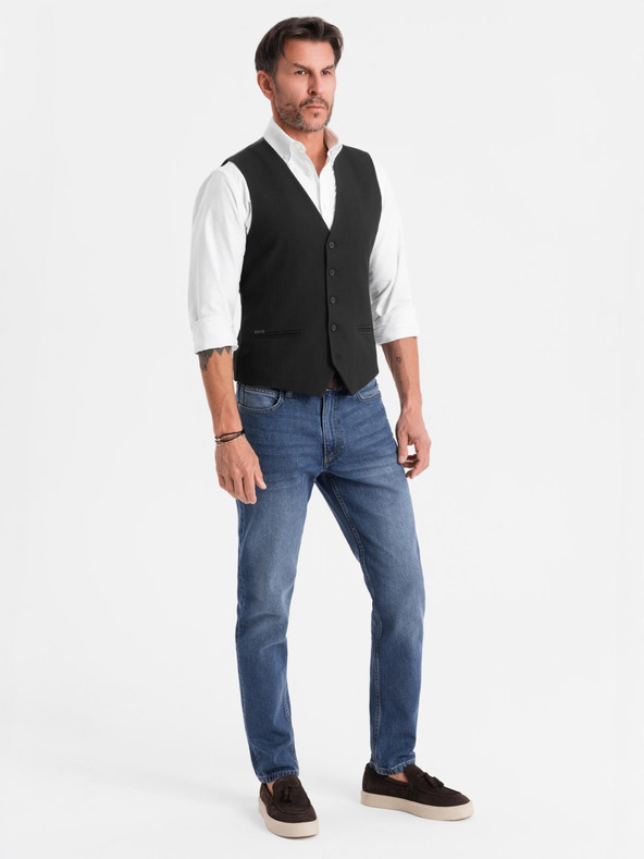 Ombre Clothing Elegante Herren Weste SLIM FIT