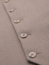 Ombre Clothing Herren beige Anzugsweste mit klassischen Details und Futter