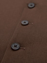 Ombre Clothing Herren braune Anzugsweste mit klassischen Details und Futter