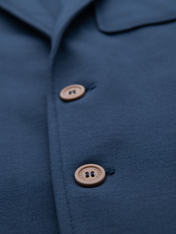 Ombre Clothing Herren blaues Sakko SLIM mit feiner Textur