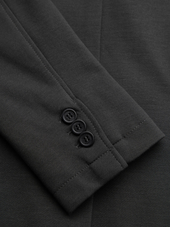 Ombre Clothing Herren graues Sakko SLIM aus fein strukturiertem Strick