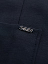 Ombre Clothing Herren dunkelblau Sakko SLIM aus fein strukturiertem Strick