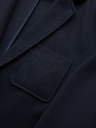 Ombre Clothing Herren dunkelblau Sakko SLIM aus fein strukturiertem Strick