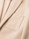 Ombre Clothing Herren beiges Sakko SLIM aus fein strukturiertem Strick