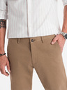 Ombre Clothing Herren Chino-Hose REGULAR FIT mit feiner Struktur - dunkelbeige