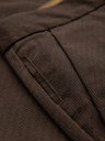 Ombre Clothing Herren Chino-Hose REGULAR FIT mit feiner Struktur - braun