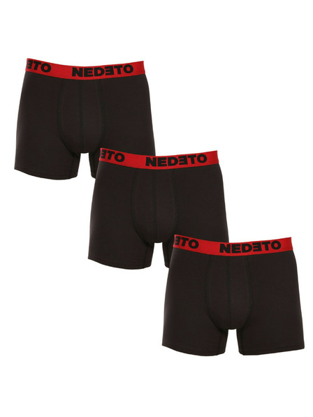 Nedeto 3er-Set - Herren Boxershorts Nedeto schwarz