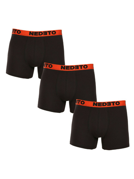 Nedeto 3er-Set - Herren Boxershorts Nedeto schwarz