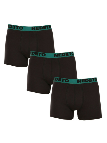Nedeto 3er-Set - Herren Boxershorts Nedeto schwarz