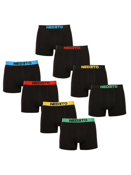 Nedeto 8er-Set - Herren Boxershorts Nedeto schwarz