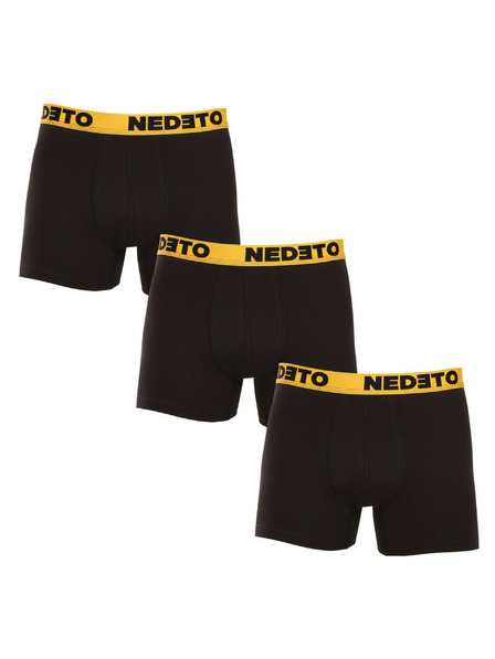 Nedeto 3er-Set - Herren Boxershorts Nedeto schwarz