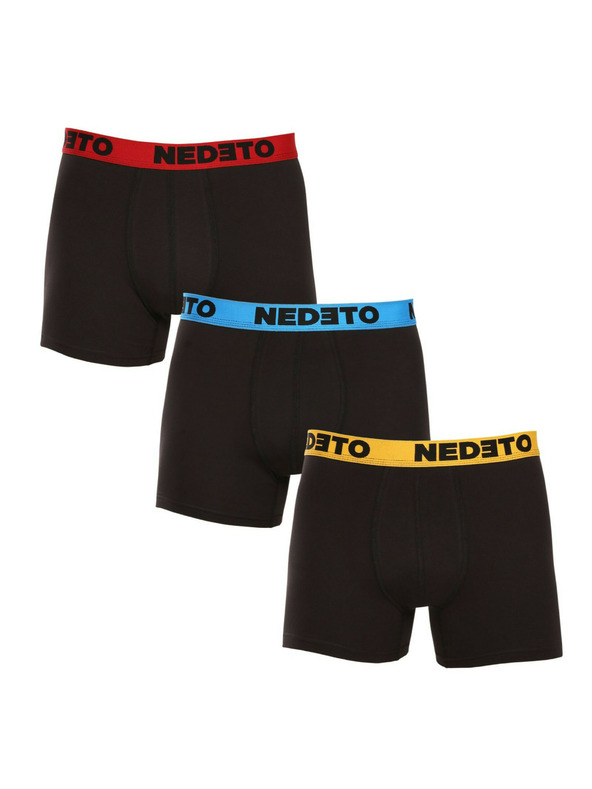 Nedeto 3er-Set - Herren Boxershorts Nedeto schwarz