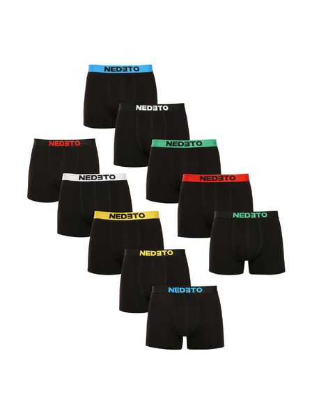 Nedeto 10er Set - Herren Boxershorts Nedeto schwarz