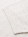 Ombre Clothing Herren Poloshirt mit Reißverschluss am Ausschnitt - weiß