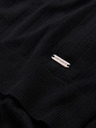 Ombre Clothing Herren Poloshirt mit Reißverschluss am Ausschnitt - schwarz