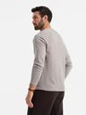 Ombre Clothing Herren graues Baumwoll-Langarmshirt