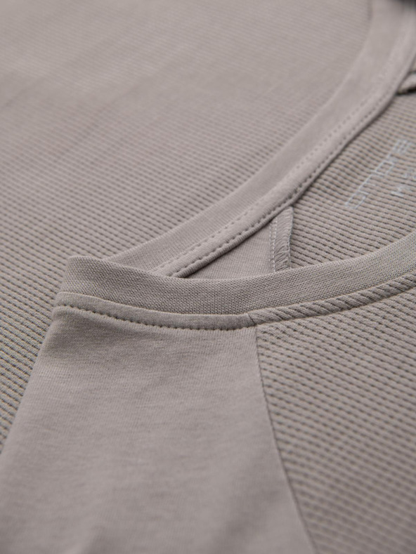 Ombre Clothing Herren graues Baumwoll-Langarmshirt