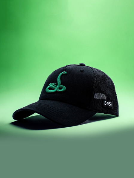 Be52 Be52 Snake Premium-Basecap schwarz/grün