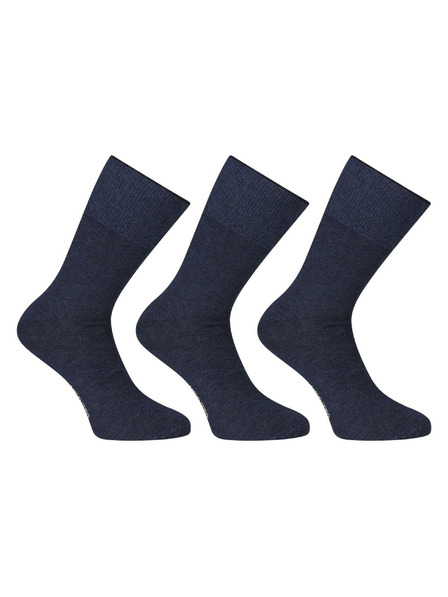 Nedeto 3er-Set - Nedeto hohe Medic-Socken blau