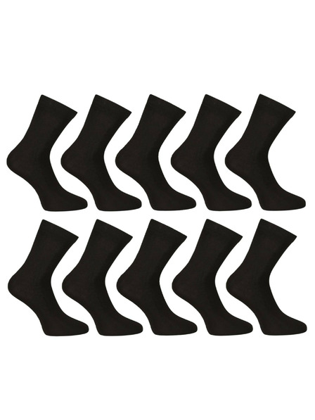 Nedeto 10er-Set - Nedeto Knöchelsocken Bambus schwarz