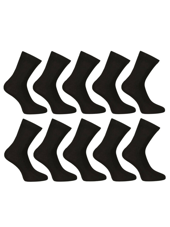 Nedeto 10er-Set - Nedeto Knöchelsocken Bambus schwarz