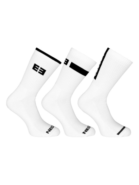 Nedeto 3er-Set - Nedeto Sport-Hochsocken weiß