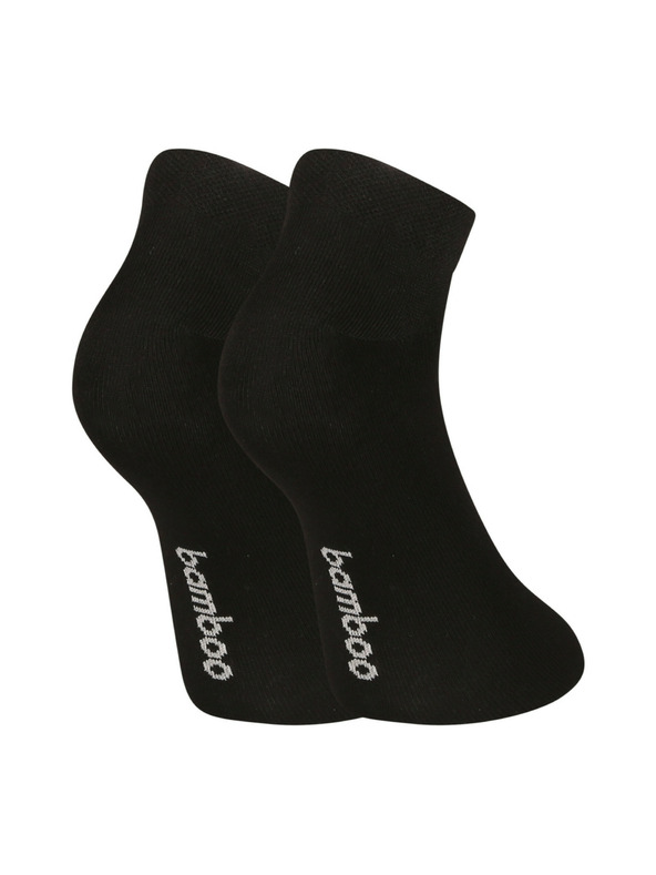 Nedeto 3er-Set - Nedeto niedrige Bambus-Socken schwarz