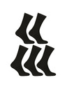 Nedeto 5er-Set - Nedeto hohe Bambus-Socken schwarz