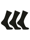 Nedeto 3er-Set - Nedeto hohe Bambus-Socken schwarz