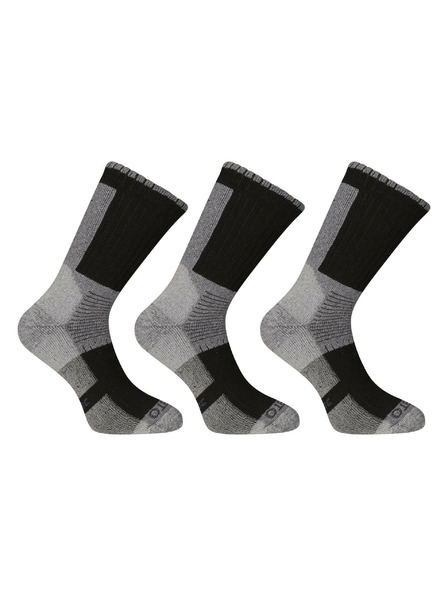 Nedeto 3er-Set - Nedeto hohe Winter-Socken grau