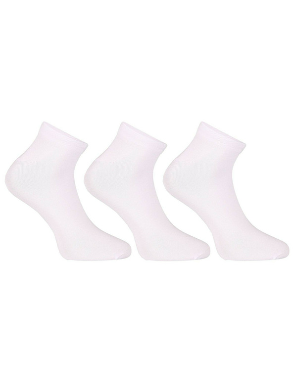Nedeto 3er-Set - Nedeto niedrige Bambus-Socken weiß