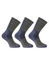 Nedeto 3er-Set - Nedeto hohe Winter-Socken blau