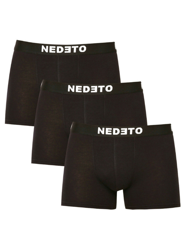 Nedeto 3er-Set - Herren Boxershorts Nedeto schwarz