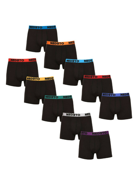 Nedeto 10er Set - Herren Boxershorts Nedeto schwarz