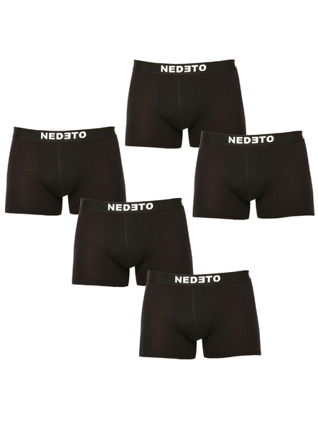 Nedeto 5er-Set - Herren Boxershorts Nedeto schwarz