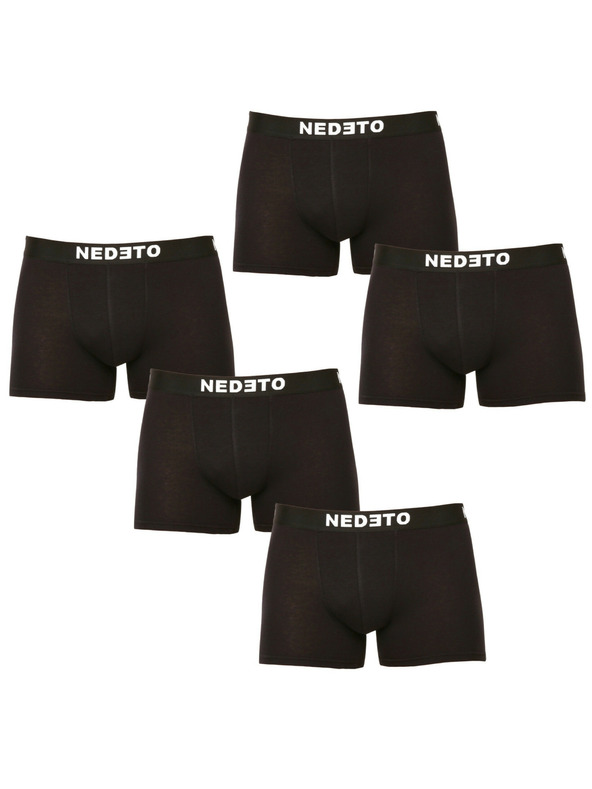 Nedeto 5er-Set - Herren Boxershorts Nedeto schwarz