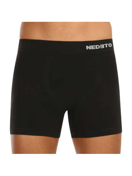 Nedeto Herren-Boxershorts Nedeto nahtlos Bambus schwarz