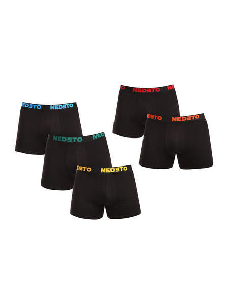 Nedeto 5er-Set - Herren Boxershorts Nedeto schwarz