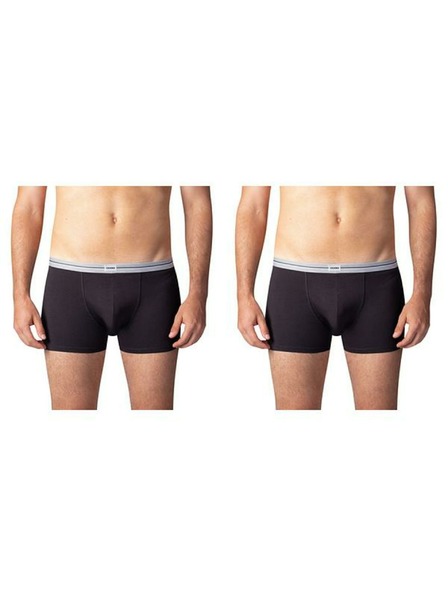 Bellinda Doppelpack Baumwoll-Boxershorts - Schwarz