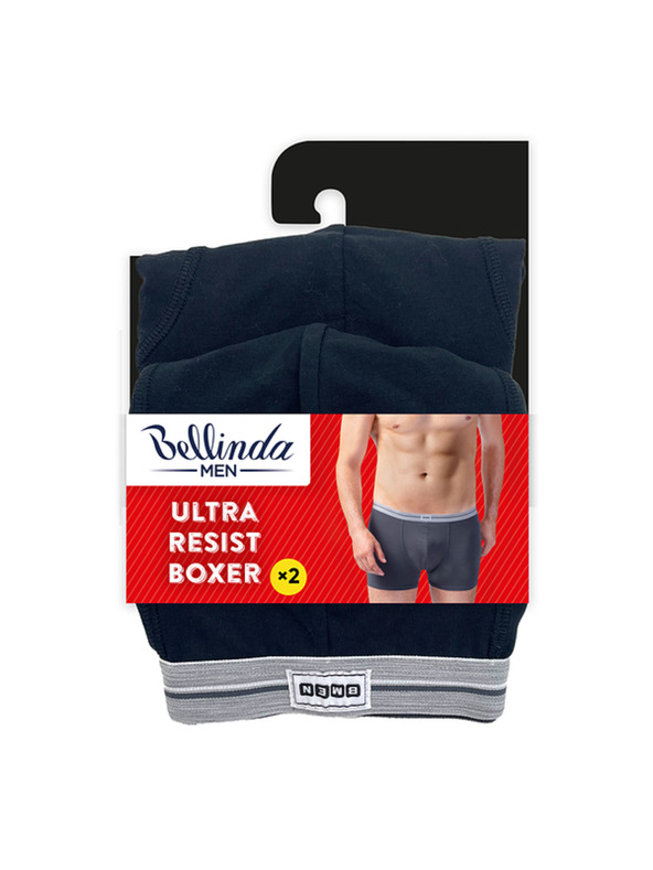 Bellinda Doppelpack Baumwoll-Boxershorts - Schwarz